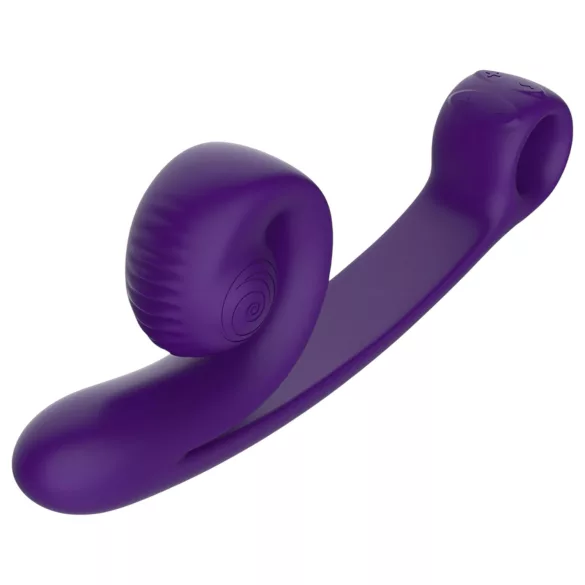 Snail Vibe Curve - klitoriskiihotin ja vibraattori - 2in1 - violetti