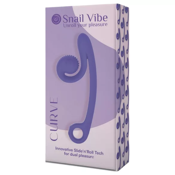Snail Vibe Curve - klitoriskiihotin ja vibraattori - 2in1 - violetti