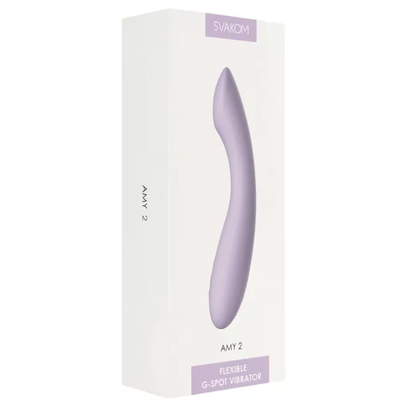 Svakom Amy 2 - ladattava, vedenpitävä G-pistevibraattori (violetti)