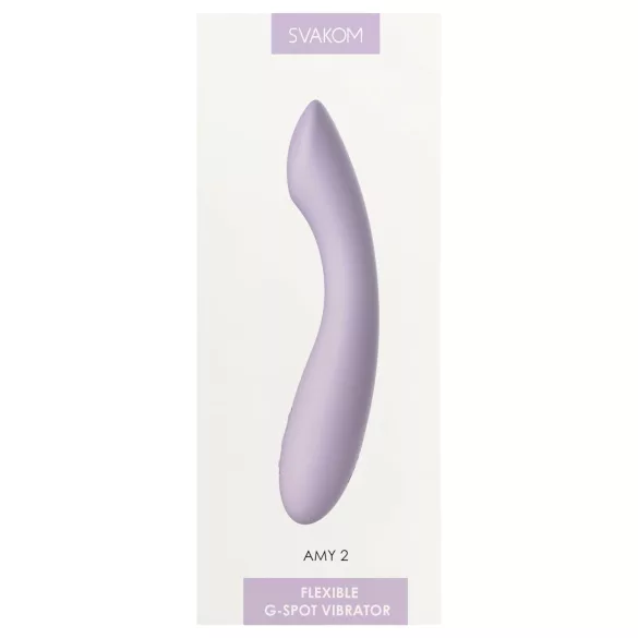 Svakom Amy 2 - ladattava, vedenpitävä G-pistevibraattori (violetti)
