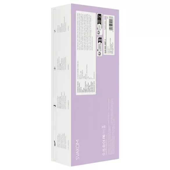 Svakom Amy 2 - ladattava, vedenpitävä G-pistevibraattori (violetti)