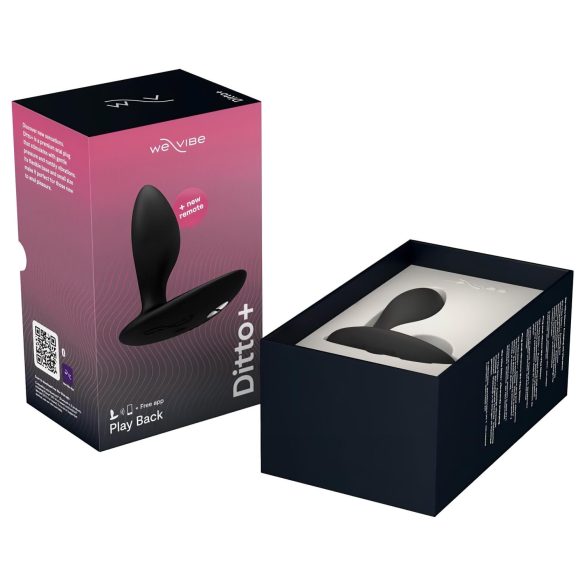 We-Vibe Ditto+ - anaalivibraattori kaukosäädöllä - ladattava, musta