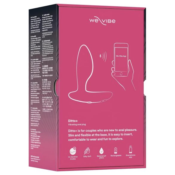 We-Vibe Ditto+ - älykäs ladattava anaalivibraattori (pinkki)