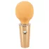 You2Toys - mini wand hieromasauva - ladattava vibraattori - keltainen