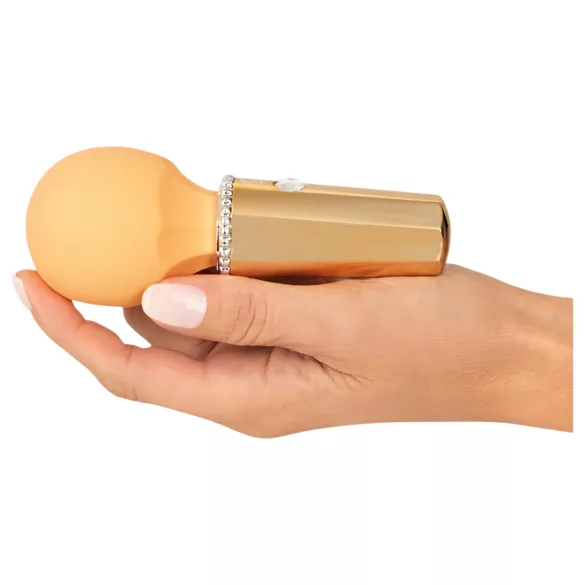 You2Toys - mini wand hieromasauva - ladattava vibraattori - keltainen