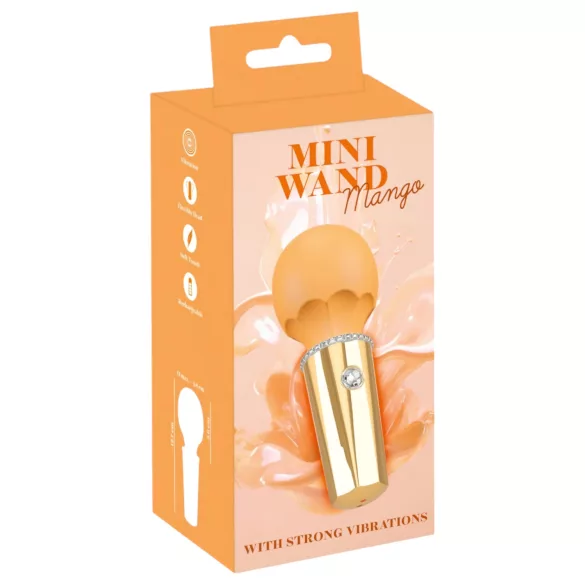 You2Toys - mini wand hieromasauva - ladattava vibraattori - keltainen