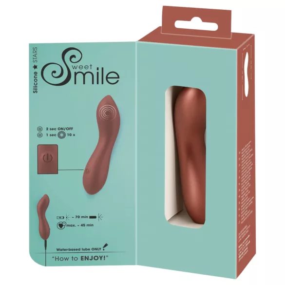 Smile - mini G-pistevibraattori - taipuisa - pronssi