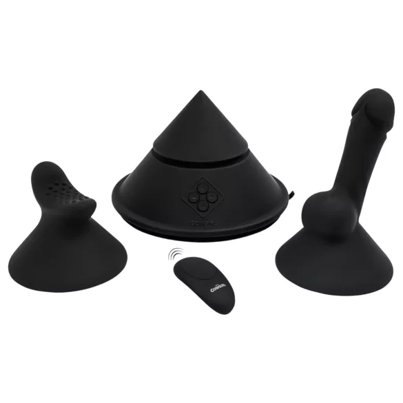 The Cowgirl Cone - älykäs seksikone erilaisilla lisäosilla (musta)