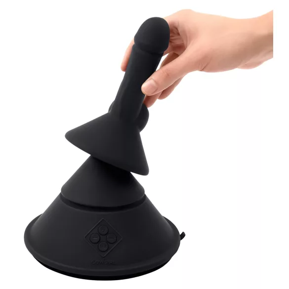 The Cowgirl Cone - älykäs seksikone erilaisilla lisäosilla (musta)