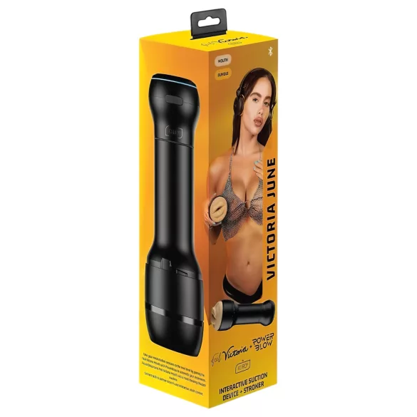 Kiiroo PowerBlow - suuseksi masturboija - Victoria June - musta