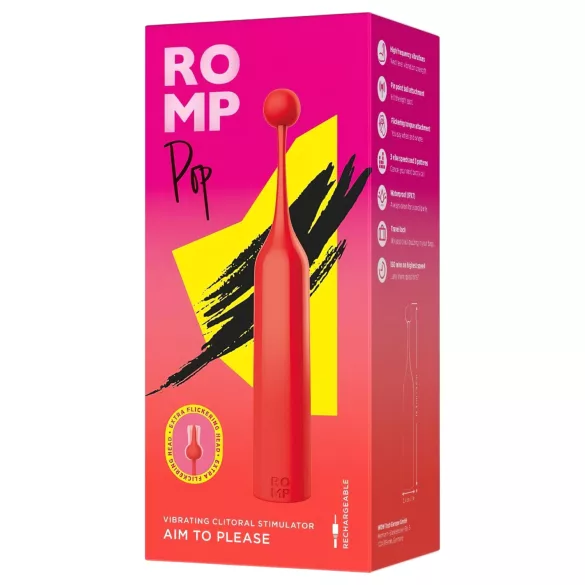 ROMP Pop - mini klitoriskiihotin - punainen