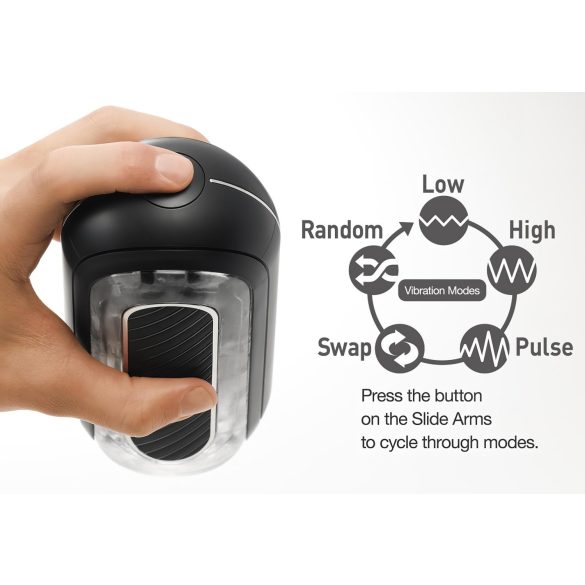 TENGA Flip Zero - voimakas masturbaattori (musta)