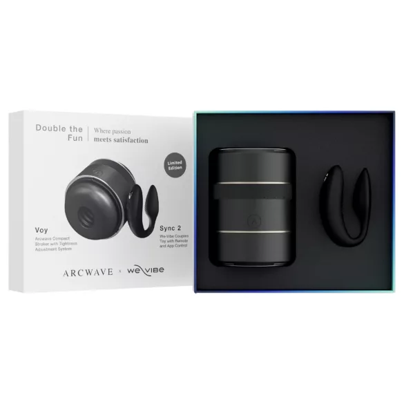 Arcwave Voy ja We-Vibe Sync 2 - Double the Fun -setti (musta)