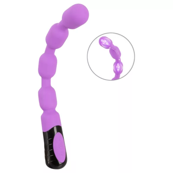 You2Toys - G- ja P-piste vibraattori helmillä - violetti