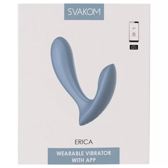 Svakom Erica - vibraattori pariskunnille - kauko-ohjattava - sininen