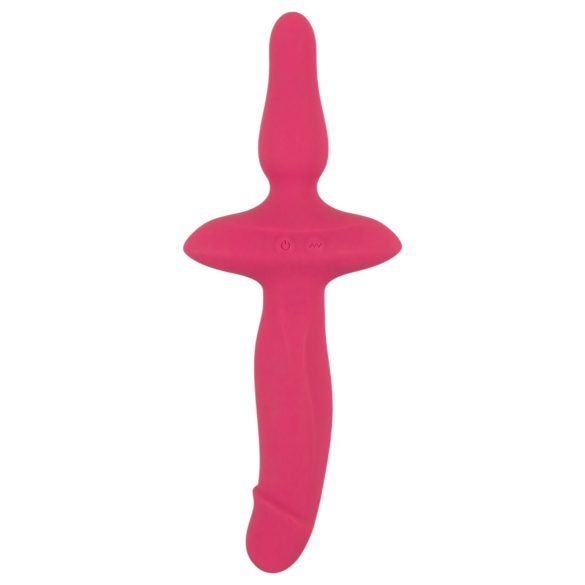 Pariskunnan valinta - 2in1 vibraattori ja anustappi (pinkki)
