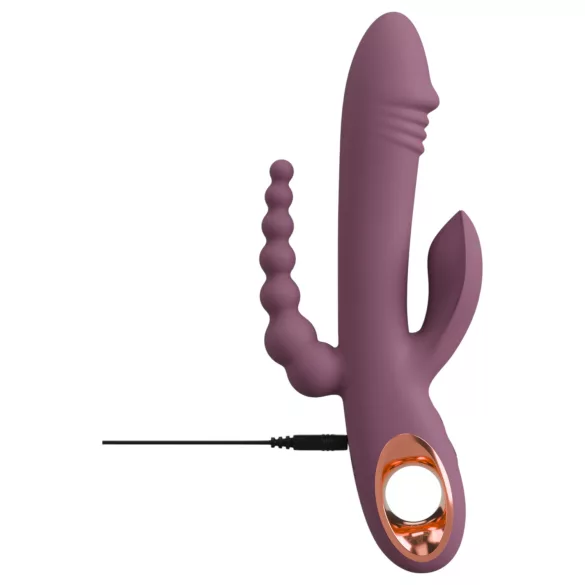 You2Toys - varrellinen vibraattori kolmella varrella - ladattava - lila