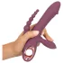 You2Toys - varrellinen vibraattori kolmella varrella - ladattava - lila