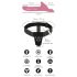 You2Toys - Strap-on vibraattorisetti (punainen)