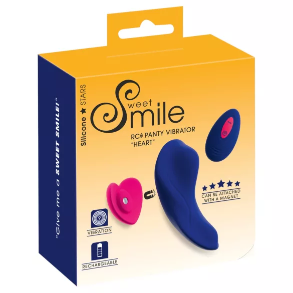 Smile - kauko-ohjattava alushousuvibraattori - sininen