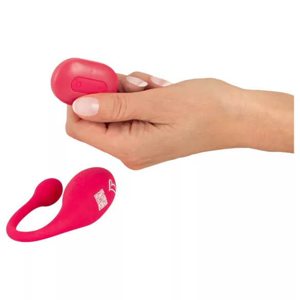 Beau Coeur Koral - värisevä muna kaukosäätimellä (pinkki)