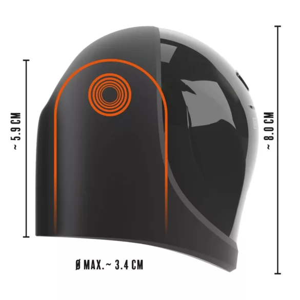 Rebel - vedenkestävä terskavibraattori - musta