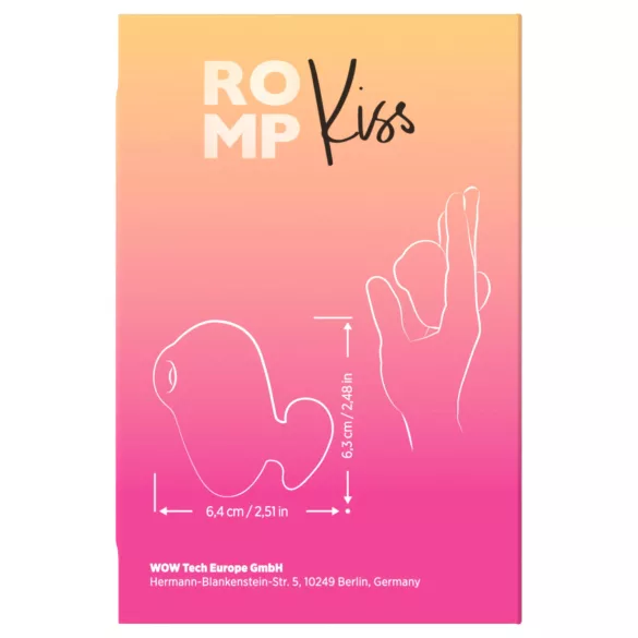 ROMP Kiss - ilmalla toimiva klitoriskiihotin (vaaleanpunainen)