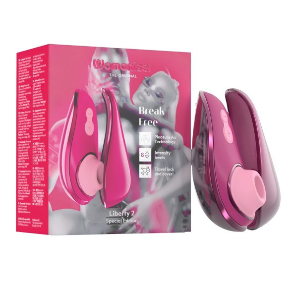 Womanizer Liberty 2 Iggy Azalea - ilmavirtauksella stimuloiva klitoriskiihotin (pinkki)