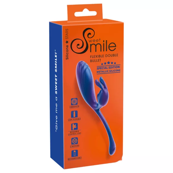Smile - G-piste ja klitoriskiihotin vibraattori - sininen