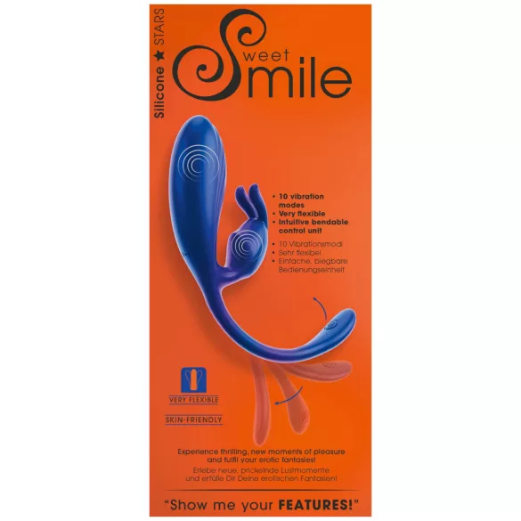 Smile - G-piste ja klitoriskiihotin vibraattori - sininen
