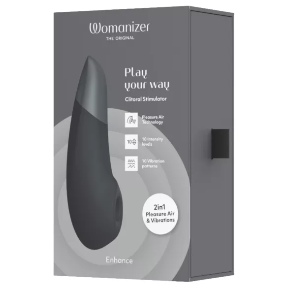Womanizer Enhance - klitoriskiihotin - paineaaltotekniikka - musta