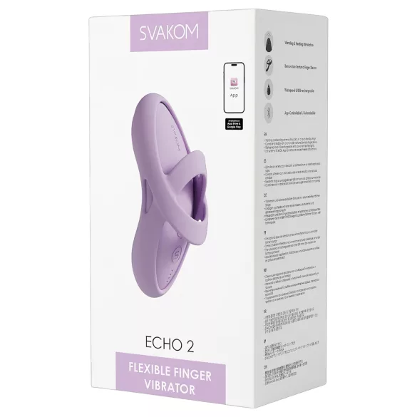 Svakom Echo 2 - älykkäästi ohjattava sormivibraattori - pinkki