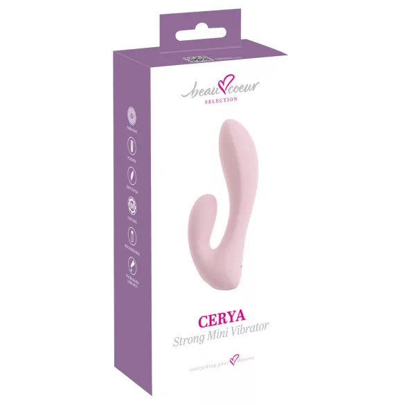 Beau Coeur Cerya - minikokoinen klitoriskiihotin (vaalea pinkki)