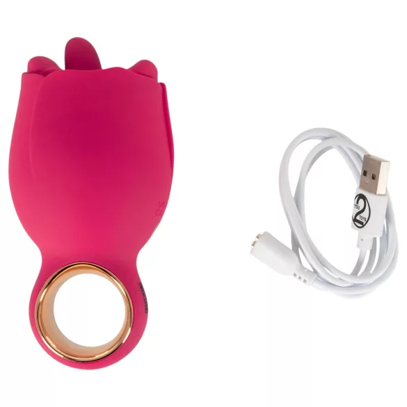 You2Toys Oral Fun - kielellinen klitoriskiihotin vibraattori (vaaleanpunainen)