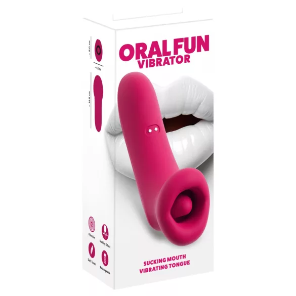 You2Toys Oral Fun - imevä ja nuoleva klitoriskiihotin (vaaleanpunainen)