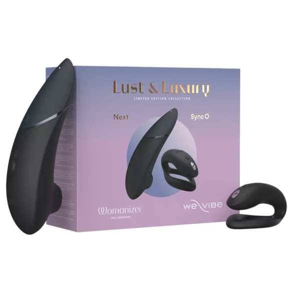 Womanizer Lust&Luxury - klitoris- ja parivibraattori setti - musta