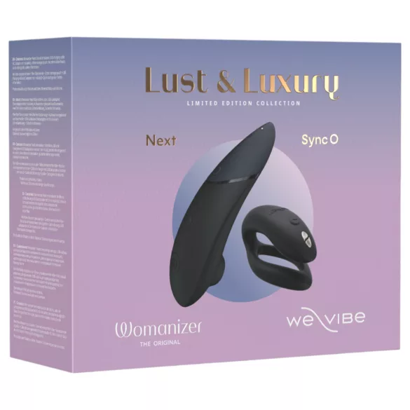 Womanizer Lust&Luxury - klitoris- ja parivibraattori setti - musta