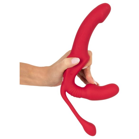 You2Toys Strapless - kiinnitettävä 3-haarainen vibraattori (vaaleanpunainen)