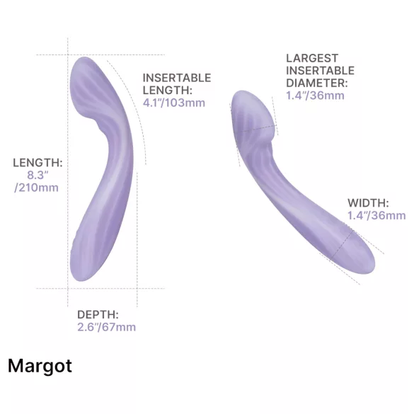 Svakom Margot - 2-moottorinen G-pistevibraattori (liila)