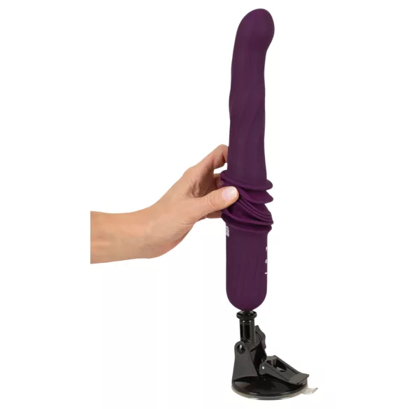 You2Toys - kauko-ohjattava lämmitettävä työntävä vibraattori (violetti)