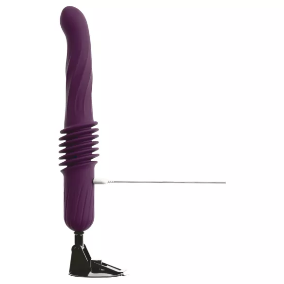 You2Toys - kauko-ohjattava lämmitettävä työntävä vibraattori (violetti)
