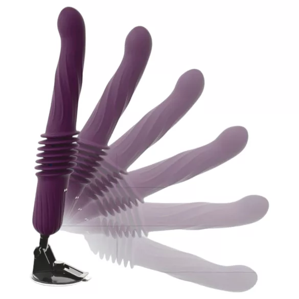 You2Toys - kauko-ohjattava lämmitettävä työntävä vibraattori (violetti)