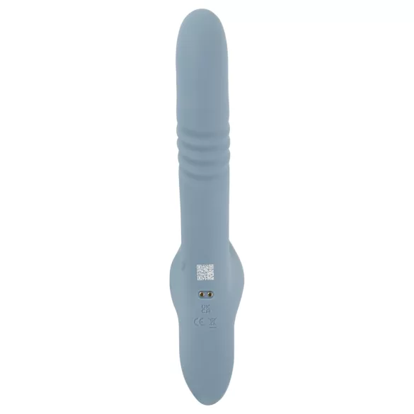 You2Toys - 3-osainen kiinnitettävä pupujussitettava työntövibraattori kaukosäätimellä (sininen)