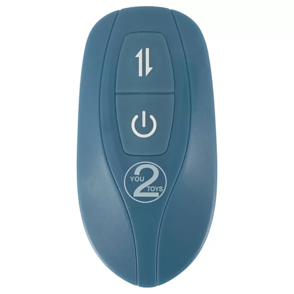 You2Toys - 3-osainen kiinnitettävä pupujussitettava työntövibraattori kaukosäätimellä (sininen)