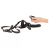 You2Toys - kauko-ohjattava kaksinkertainen strap-on-vibraattori (musta)