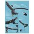 You2Toys - kauko-ohjattava kaksinkertainen strap-on-vibraattori (musta)
