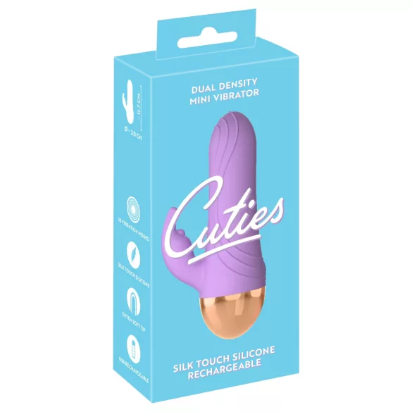 Cuties - ladattava, vesitiivis mini klitoriskiihotin (liila)