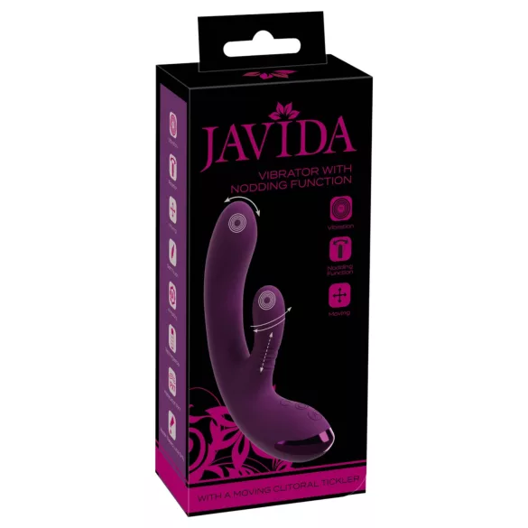 Javida - pupullinen G-piste- ja klitoriskiihotin (violetti)