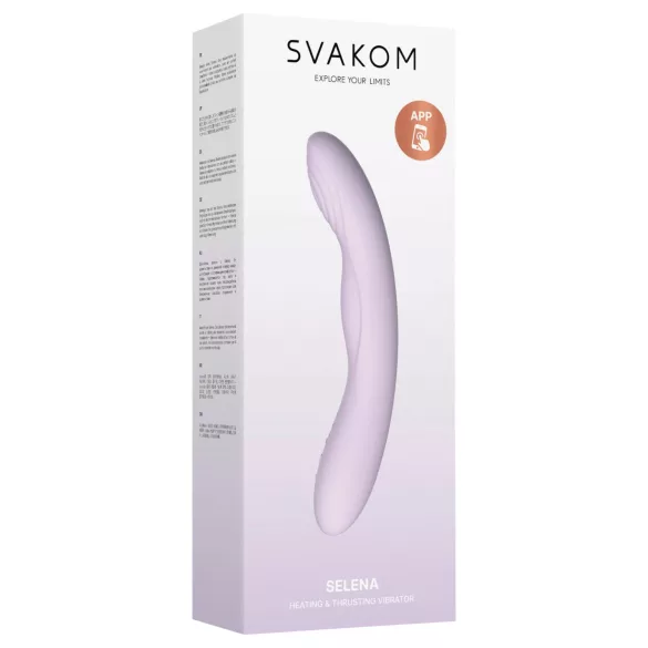 Svakom Selena - lämpiävä, työntävä G-pistevibraattori (violetti)
