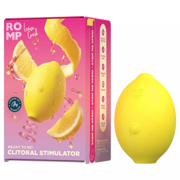 Romp Lemon Crush - ilmalla värisevä klitoriskiihotin (keltainen)